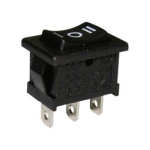 Switch Rocker Mini 3P/6A/250V with ON-OFF RL3-113 YNX Black Switches